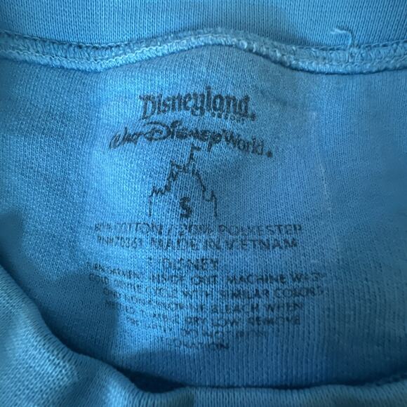 Disney Mickey Mouse Sky Light Blue Sweatshirt small medium Disneyland - Picture 6 of 7